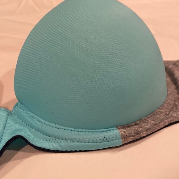 Victoria Secret PINK Color Block Wear Everywhere Lightly Lined Bra Size 32D EUC - Picture 6 of 11